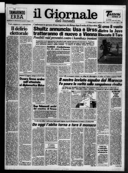 Il giornale del lunedi